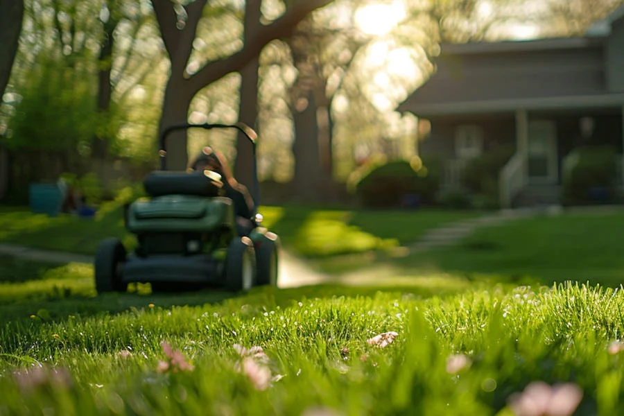 battery charged lawn mowers