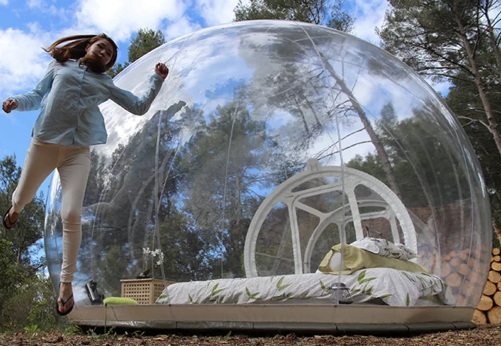 transparent crystal bubble tent
